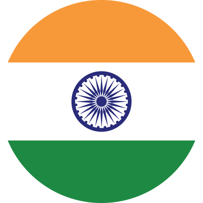 Circle flag vector of India